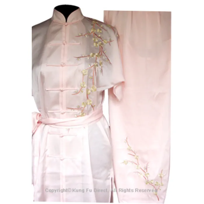 UC842 - Light Pink Uniform with Filled Blossom Embroidery