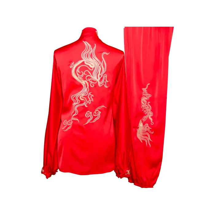 UC2022-1 Red Uniform with Phoenix and Cloud Wave Embroidery (Pre-Order)