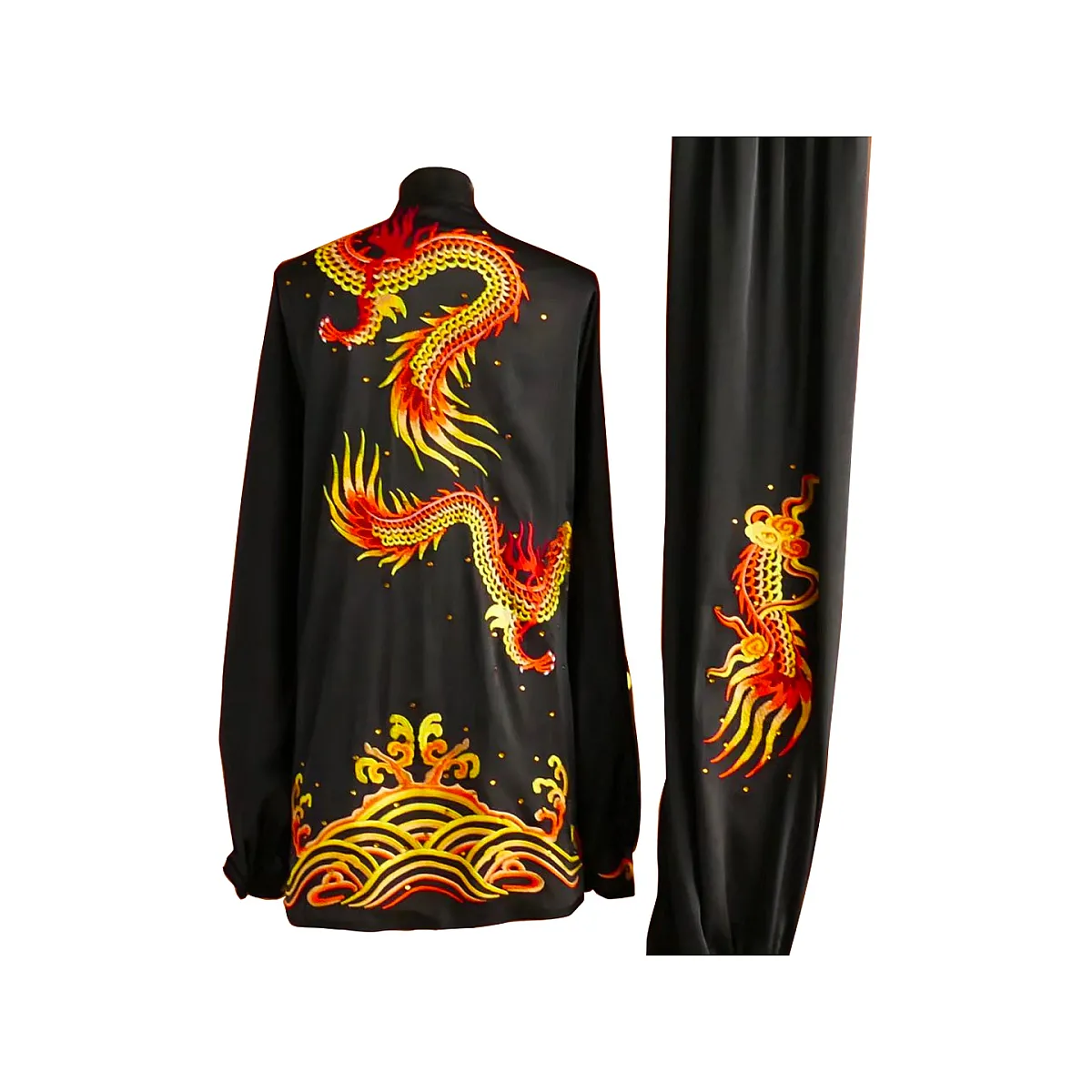 UC2022-24 Black Uniform with Dragon and Water Wave Embroidery (Pre-Order)