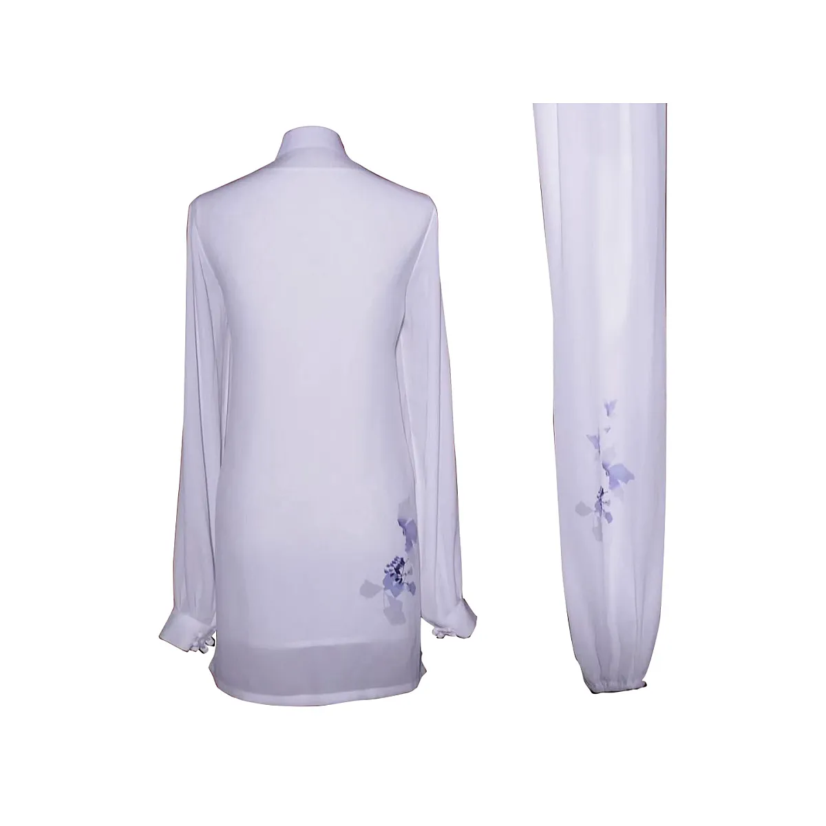 UC2022-29 White Uniform with Blue Flower Embroidery (Pre-Order)