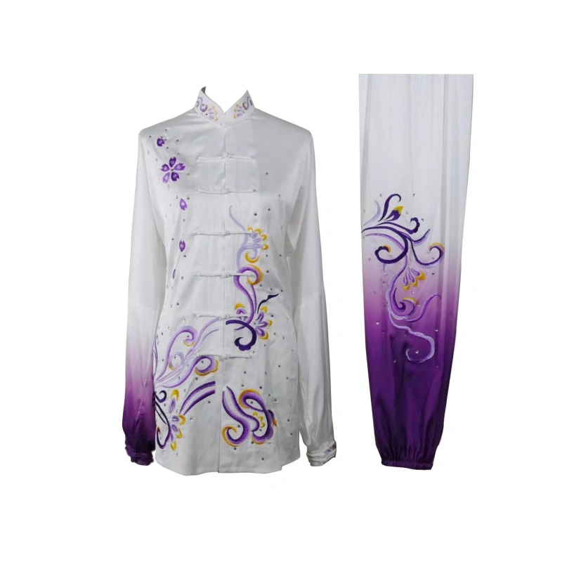 UC2022-69 White & Purple Wushu Uniform