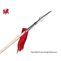 Wax Wood Kung Fu Spear with 10" Premium Spear Head (WSL002-4)