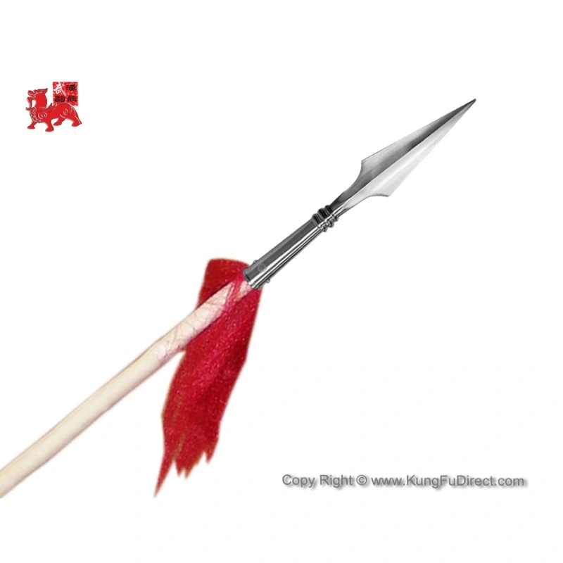 Wax Wood Kung Fu Spear with 10" Premium Spear Head