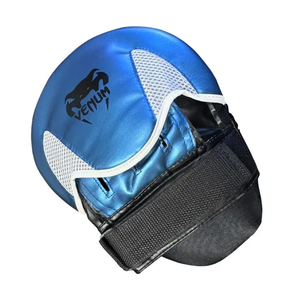 Neon Blue Curved Focus Mitt – Training Pad for Boxing and Martial Arts (NM010-5)