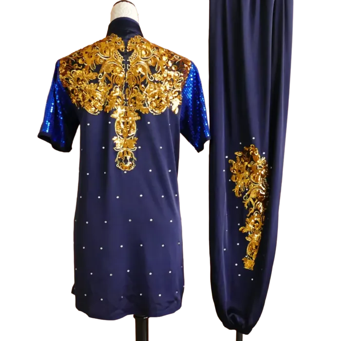 Navy Sequin Leaf Performance Uniform