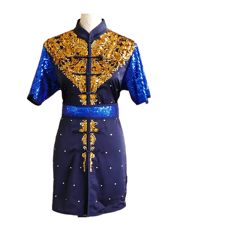 Navy Sequin Leaf Performance Uniform