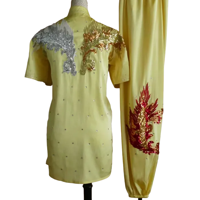 Pale Yellow Sequin Performance UniformUC2026SQ-004