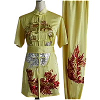 Pale Yellow Sequin Performance UniformUC2026SQ-004