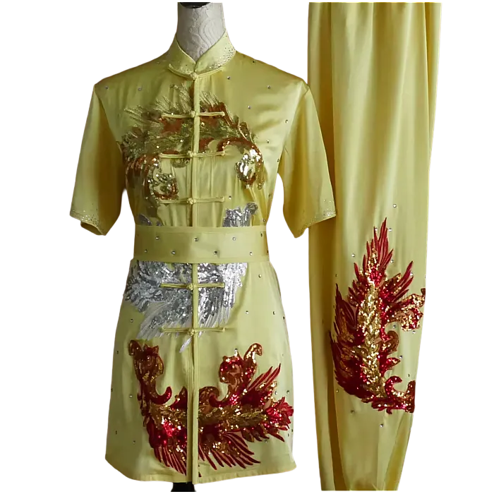 Pale Yellow Sequin Performance UniformUC2026SQ-004