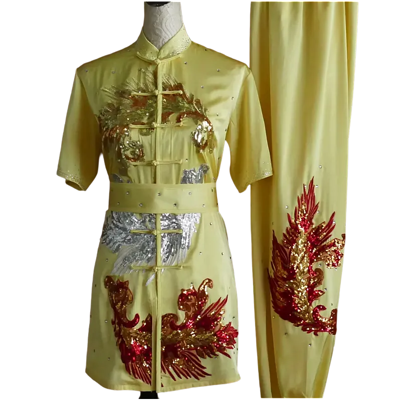 Pale Yellow Sequin Performance UniformUC2026SQ-004