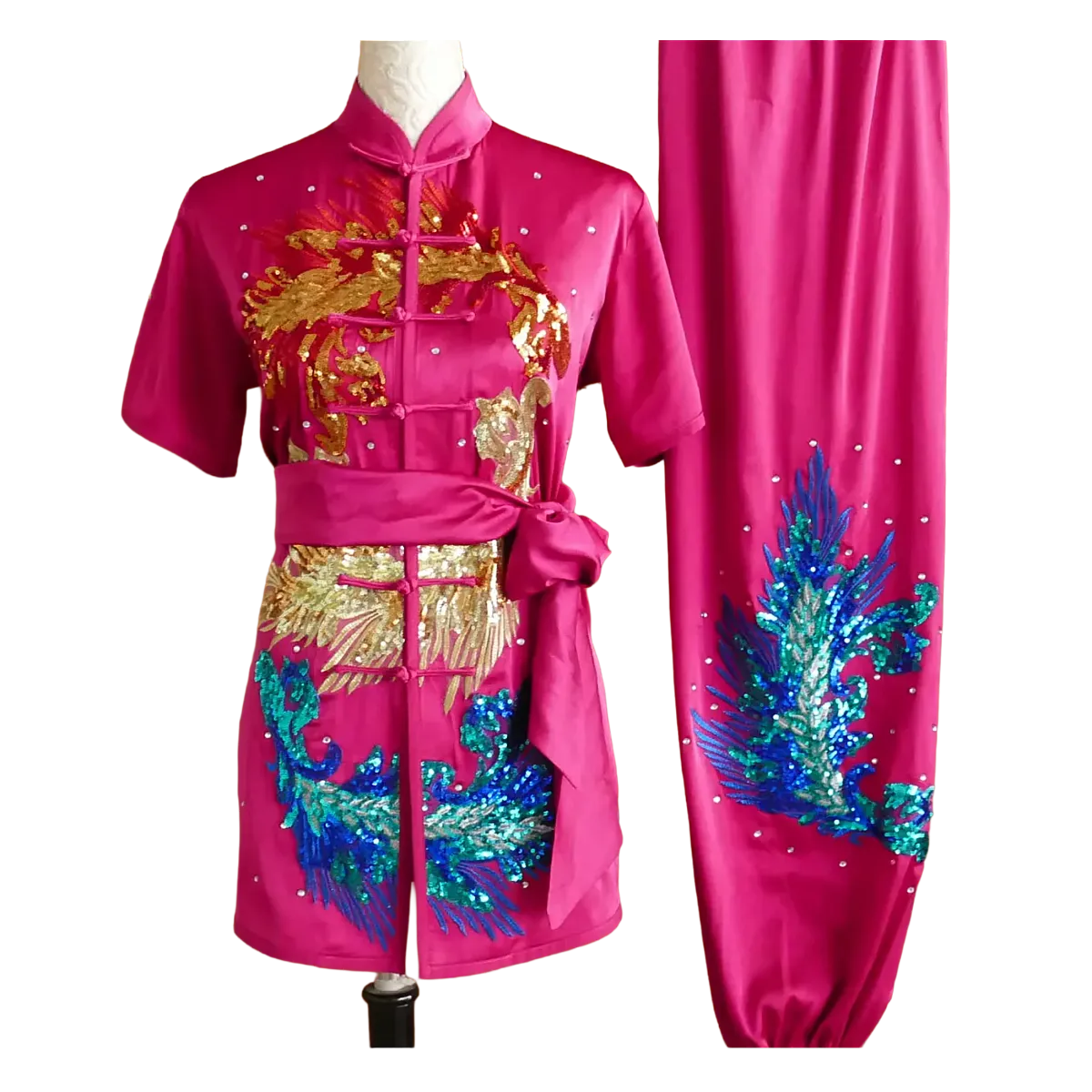 Hot Pink Sequin Performance Uniform UC2026SQ-005