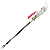 Wenge Wood Brass Dragon Head Kwan Dao 鸡翅木龙头关刀 -TDL002