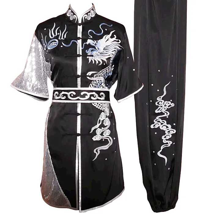 Black Uniform with White Dragon Embroidery (Pre-Order) - UC2024-009