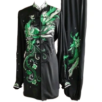Black Uniform with Green Phoenix Embroidery (Pre-Order) - UC2024-013