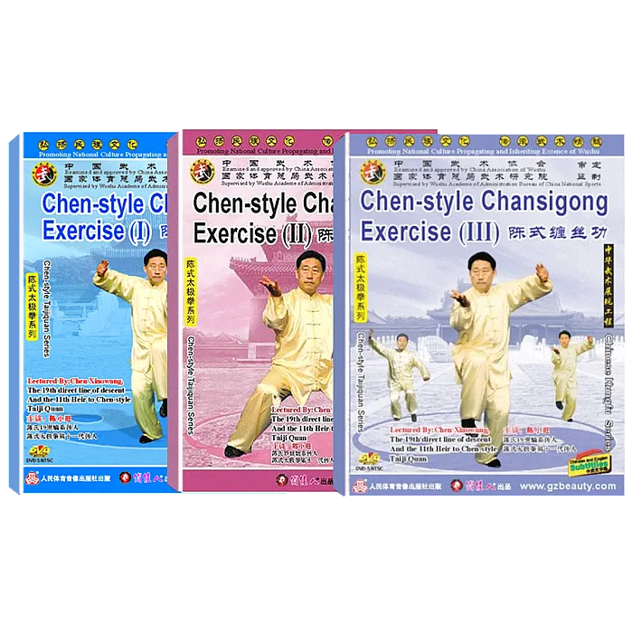 DW142-01-02-03 Chen-style Tai Chi ChanSiGong  By Grandmaster Xiaowang Chen (3 DVDs)