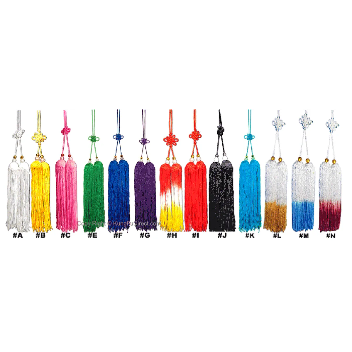 Wushu KungFu short Braided Tassel