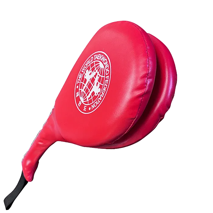 Red Double-Layer Martial Arts Kicking Target – Durable Vinyl Training Pad