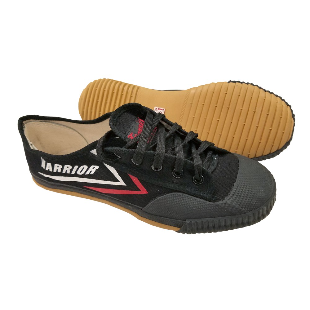 Black Warrior Canvas Kung Fu Shoes for Martial Arts & Parkour