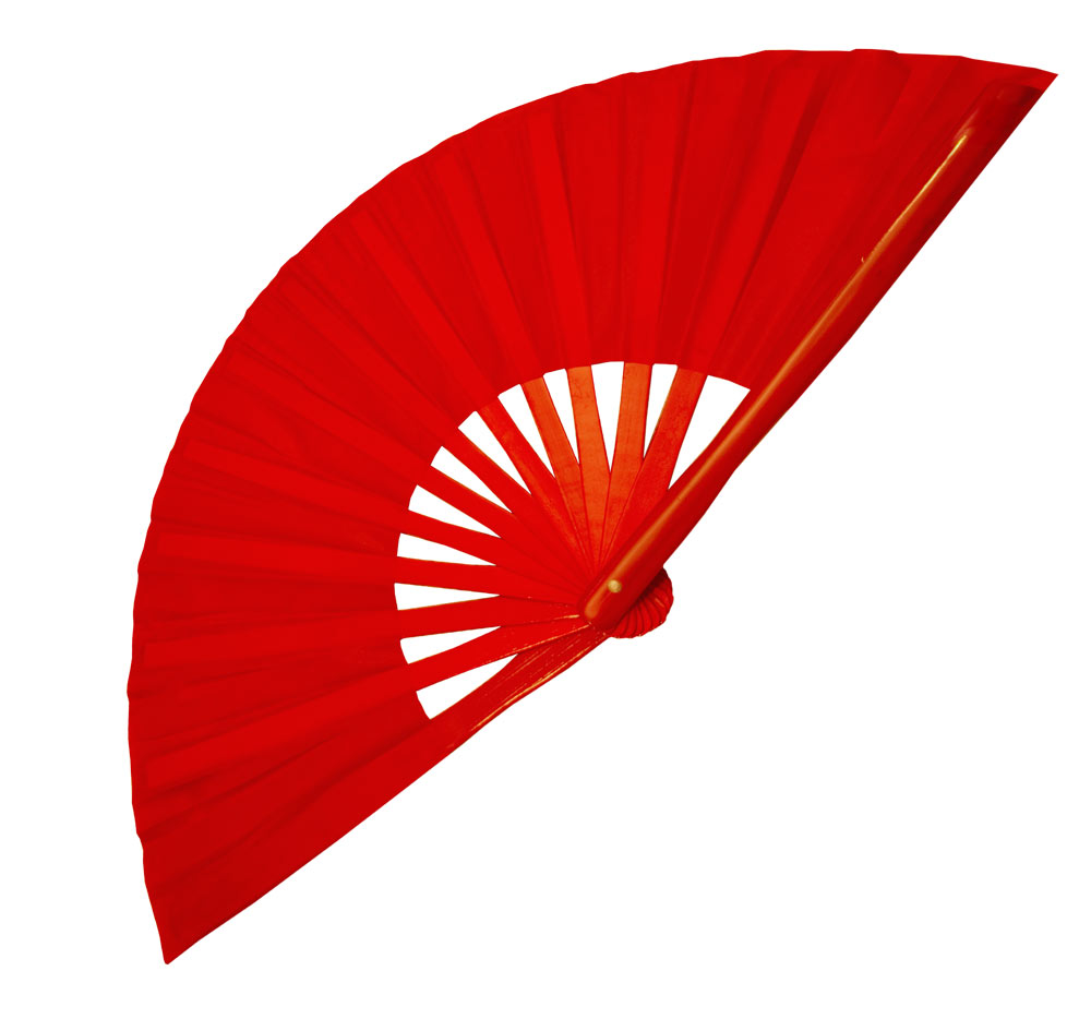 Red Tai Chi Kung Fu Fan (Fan13) – Minimalist Bamboo Martial Arts Fan