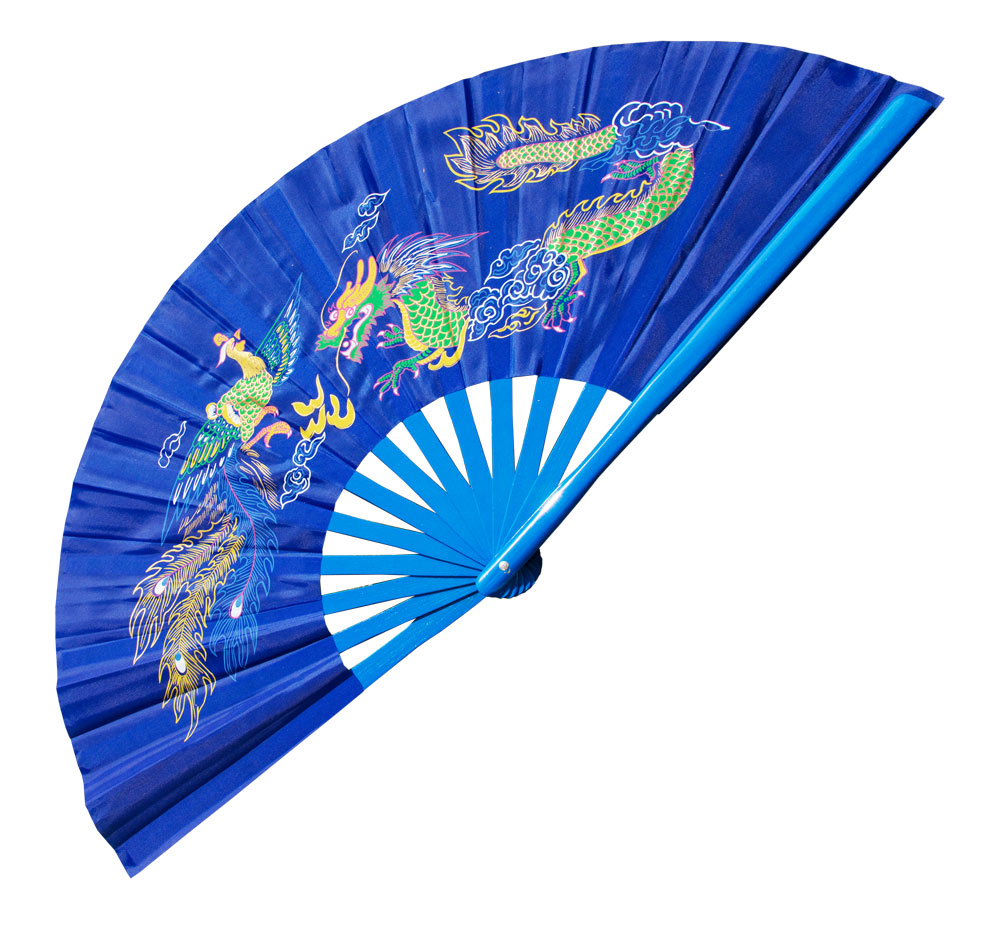 Blue Dragon Phoenix Tai Chi Fan (Fan17)