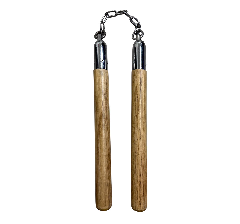 Wooden Nunchaku with 7-Inch Chain - Martial Arts Chain Weapons