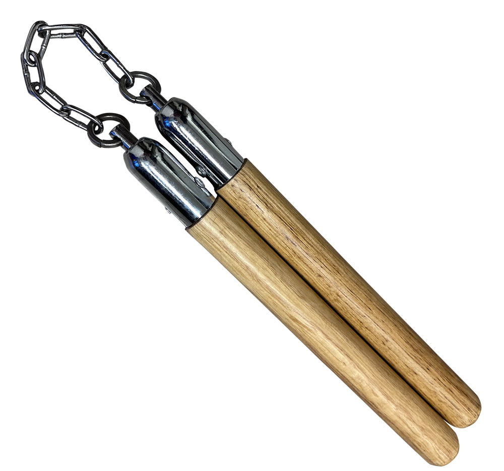 Wooden Nunchaku with 7-Inch Chain (SF020) – Durable Martial Arts Training Weapon