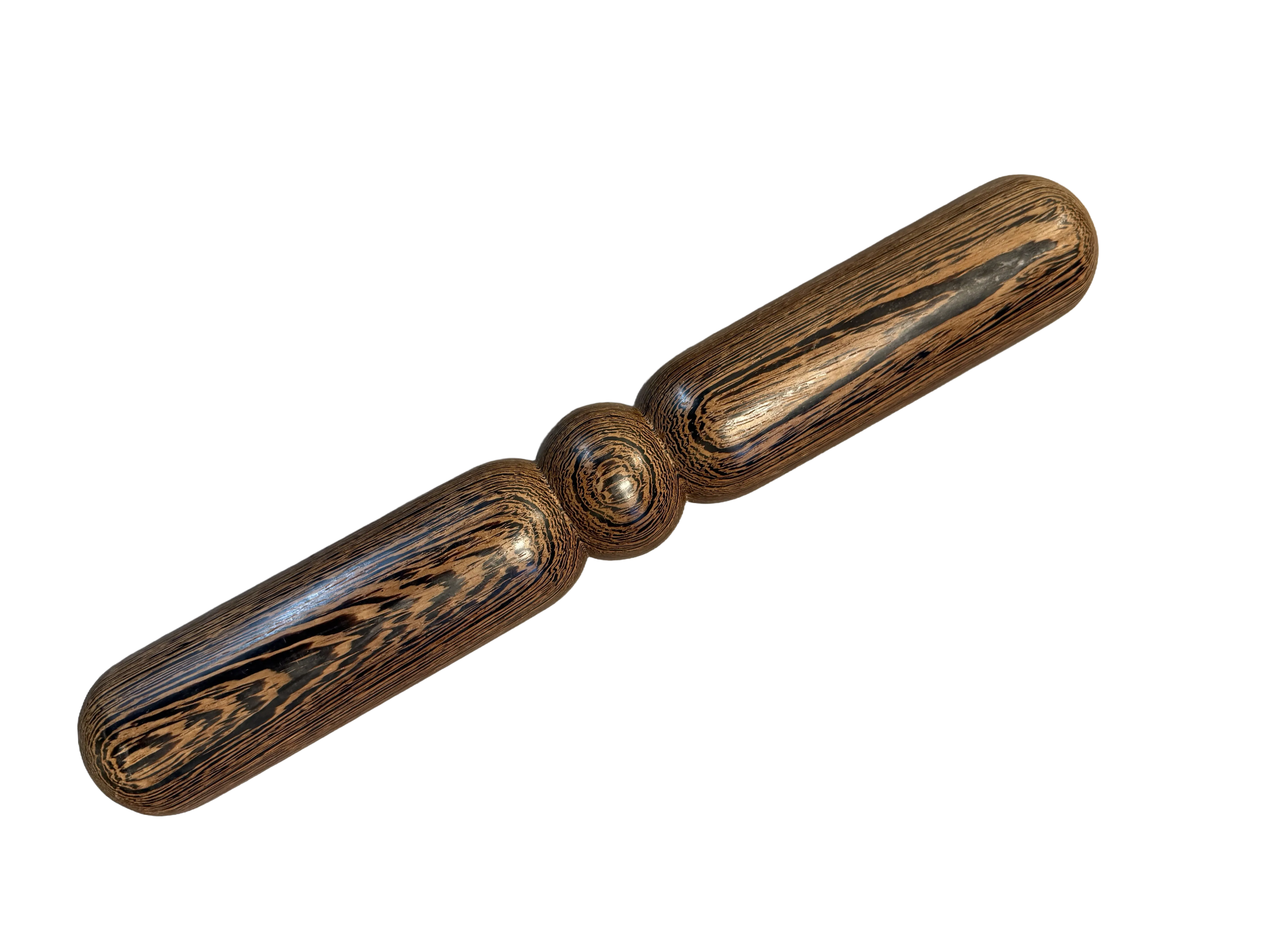 Wood Rluer Classic Wenge Wood Tai Chi Ruler Short Handle | Wooden Qigong Training Tool