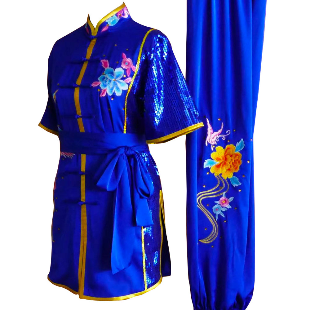 UC2022-16 Blue Uniform with Phoenix and Flower Embroidery (Pre-Order)