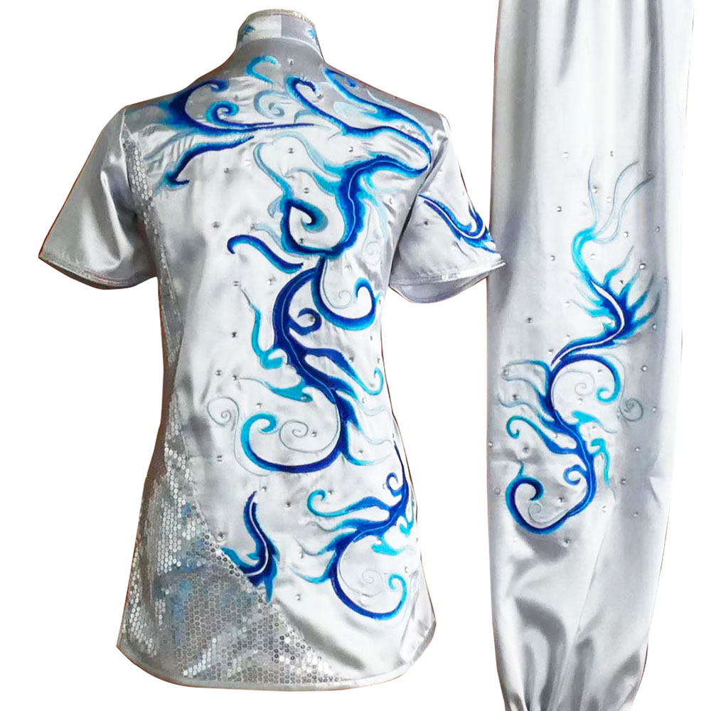 UC2022-17 Silver Uniform with Phoenix, Cloud & Water Embroidery (Pre-Order)