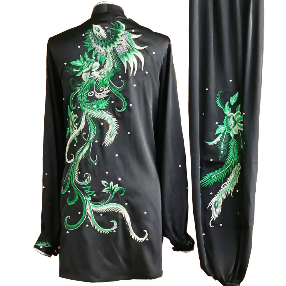 Black Uniform with Green Phoenix Embroidery (Pre-Order) - UC2024-013