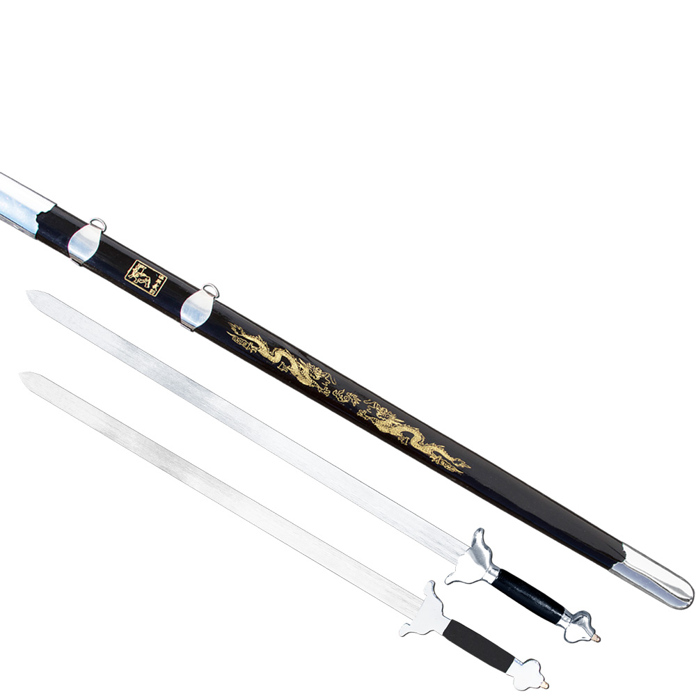 Wushu Twin Straight Sword (Flexible, Flap Blade) - WSS021
