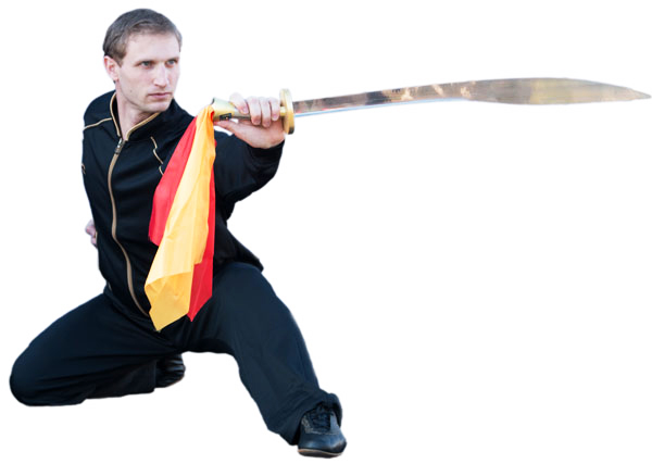 IWUF Standard Wushu Broadsword with Loud Sound Performance