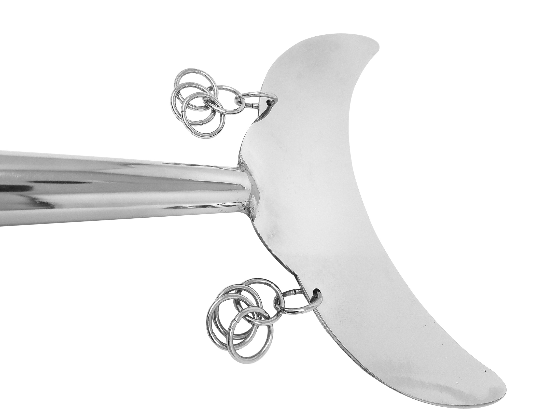 Crescent Shovel Shaolin Monk Spade – 2-Piece Stainless Steel Weapon (TDL005)