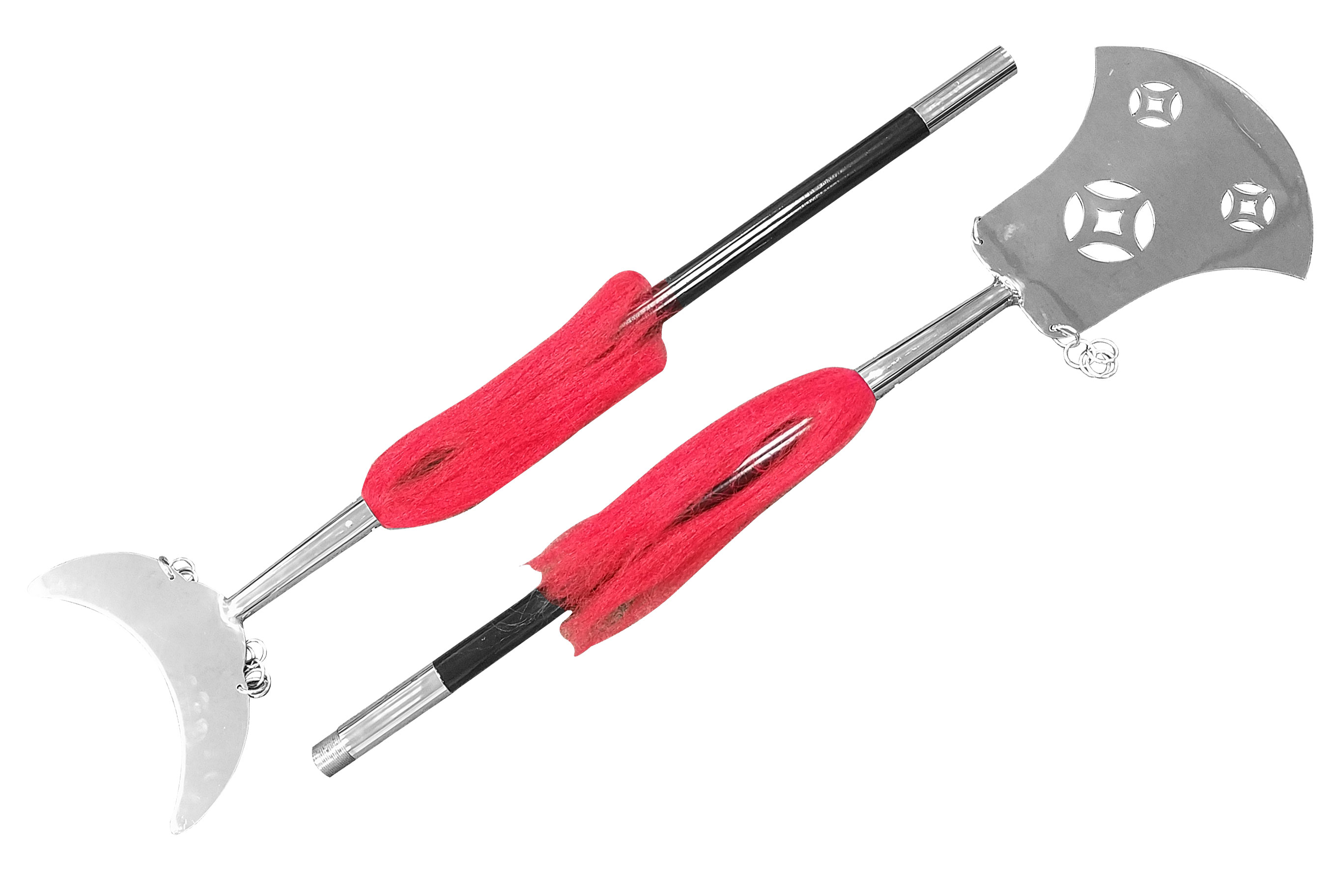 Crescent Shovel Shaolin Monk Spade – 2-Piece Stainless Steel Weapon (TDL005)