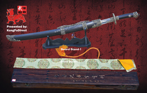 HD-208-1 - Seven Saints Sword-Red Groove pattern Damascus steel 七圣刀-红槽花纹钢