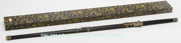 HD621 -Han Ding Both hands Sword -Water wave pattern 汉鼎花纹钢双手剑