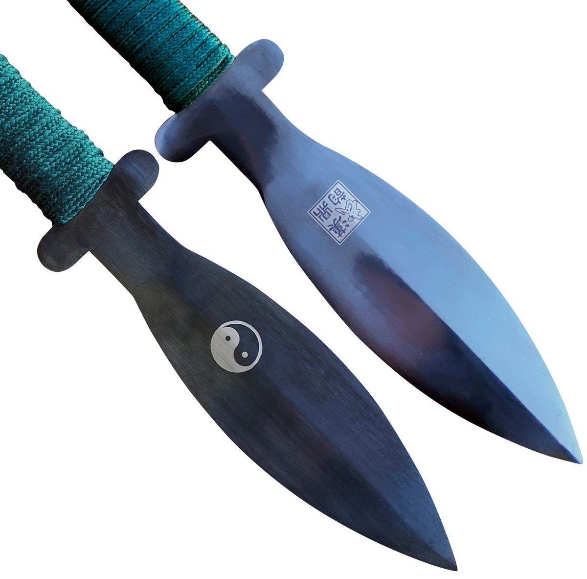 KungFu Double Dagger – Black Stainless Steel Carbon Finish (TDS053)