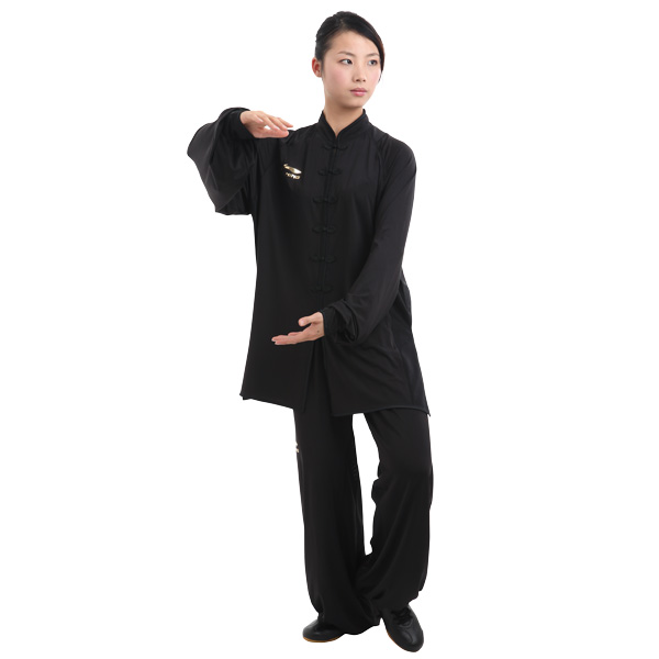 LN108-5 - Li-Ning Black Long sleeve Uniform (Female) 女子黑色长袖比赛服
