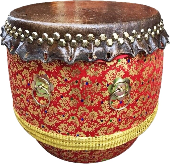 Lion Dance Drum – Traditional Red Drum for Chinese Celebrations & Performances