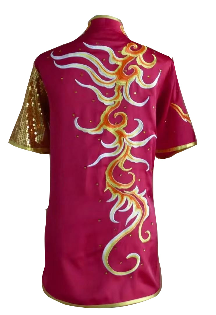 UC03-21- Dark Red Uniform with Dragon Embroidery