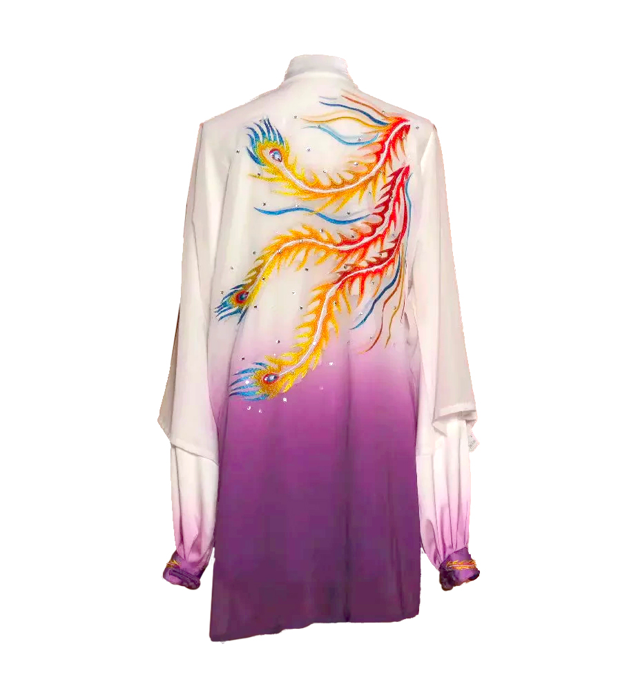 UC035 -1 White/Purple Gradient Uniform with Phoenix Embroidery