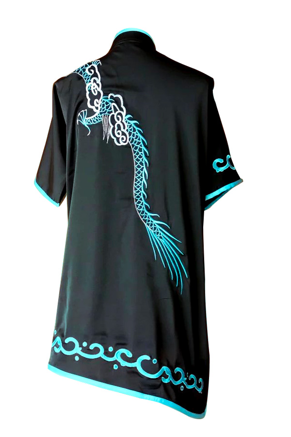 UC091 - Black Uniform with Dragon Embroidery
