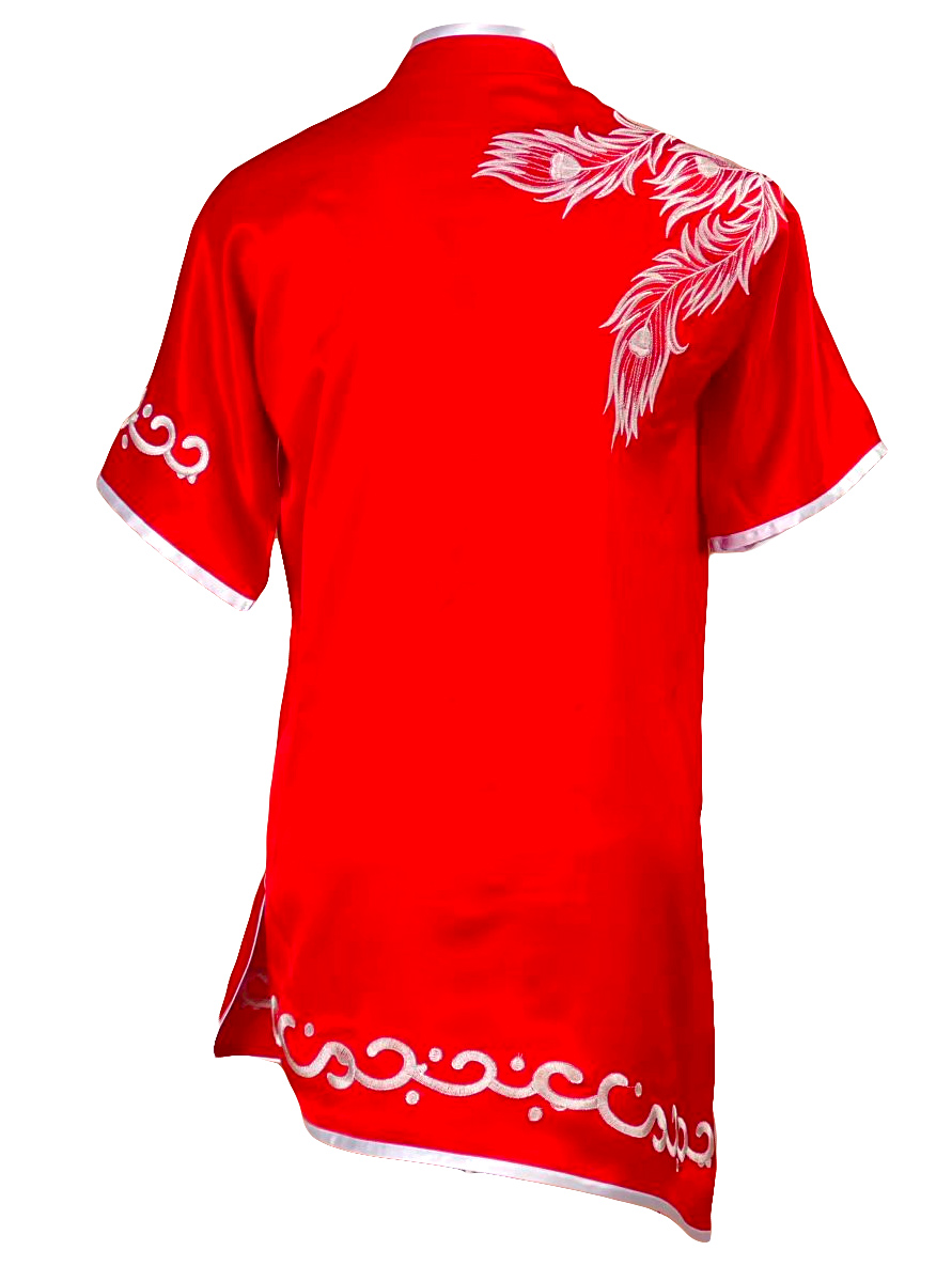 UC503 - Red Uniform with Silver Phoenix Embroidery