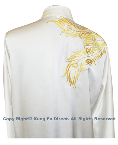 UC513 - White Uniform with Pink Trim and Purple Embroidery