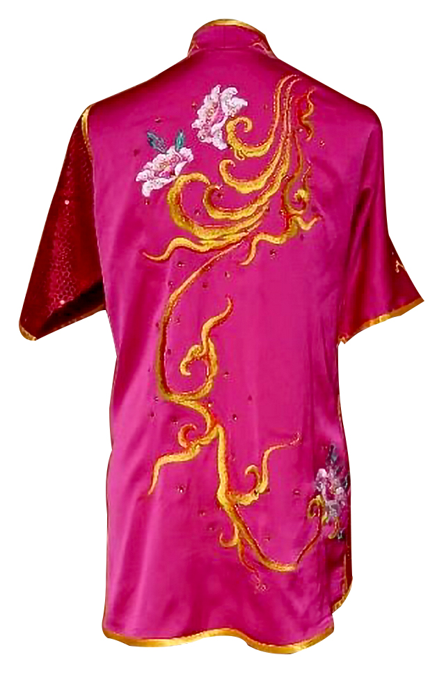 UC532 - Hot Pink Uniform with Flower Embroidery