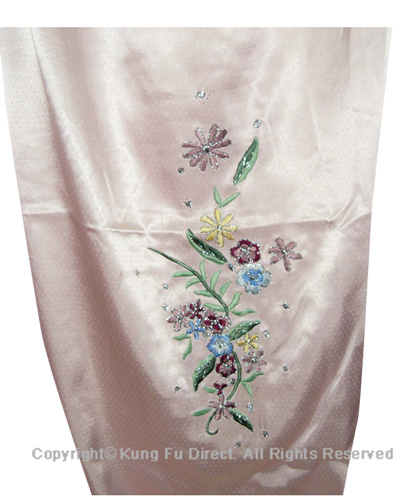UC818 - Light Pink Uniform With Flower Embroidery