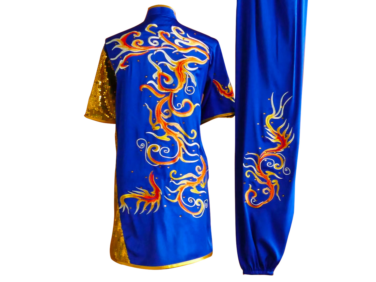 UC2022-22 Blue & Gold Uniform with Water Wave Embroidery (Pre-Order)