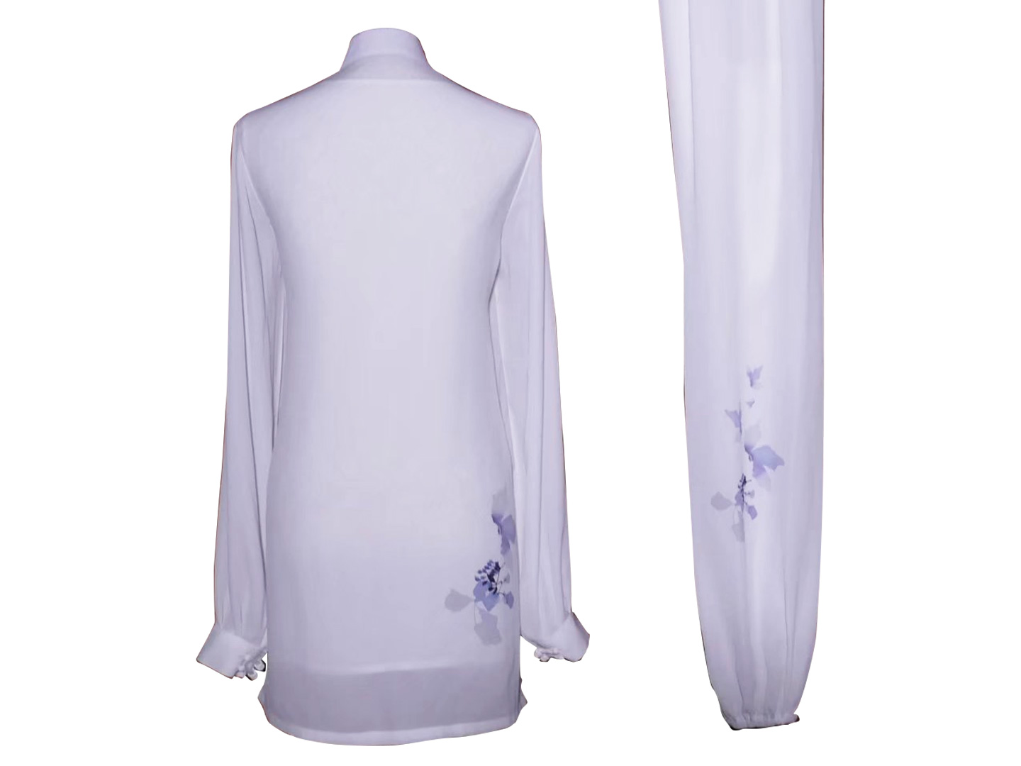 UC2022-29 White Uniform with Blue Flower Embroidery (Pre-Order)
