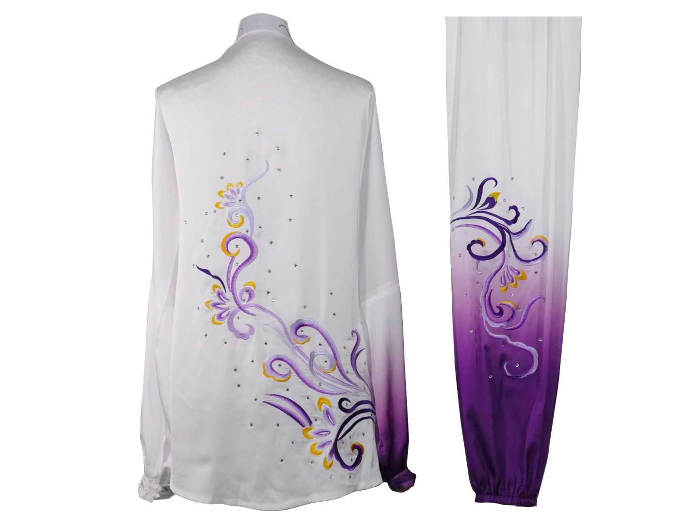 UC2022-69 White & Purple Wushu Uniform