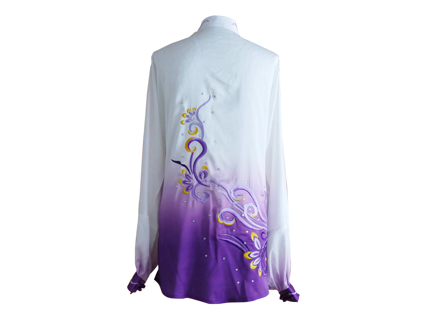C2022-69 White & Purple Wushu Uniform